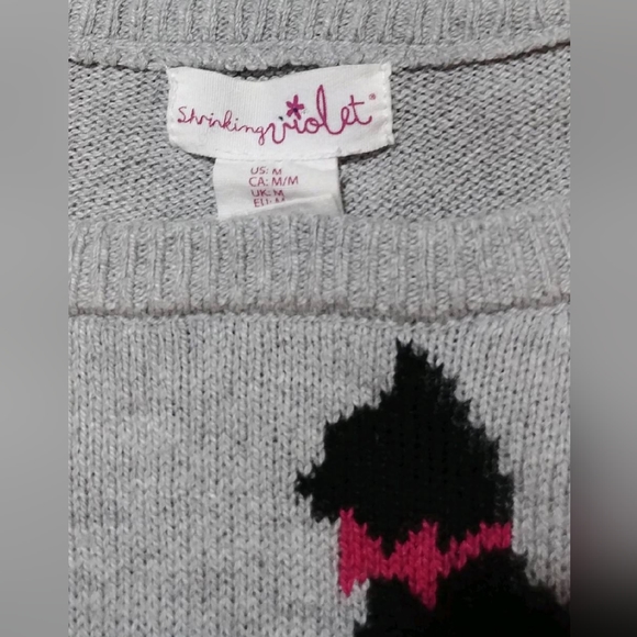 Shrinking Violet cat sweater - Picture 5 of 9